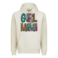 Oatmeal Heather Girl Mimi Premium Hoodie - BundleAndBundleShop