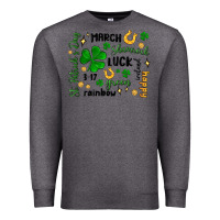 Charcoal Heather st. patricks day doodle Premium Sweatshirt - MaliasSmallBusiness