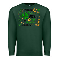 Sports Green st. patricks day doodle Premium Sweatshirt - MaliasSmallBusiness