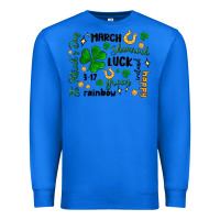 True Royal st. patricks day doodle Premium Sweatshirt - MaliasSmallBusiness