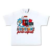 White assistant principal Urban Heavy Tee - Zillion Design Studio