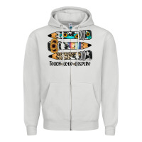 Dove Grey western pencils teach love inspire Zipper Hoodie - JahusDesignShop