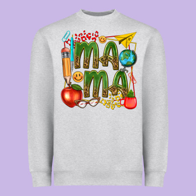Mama Teacher Heavyweight Sweatshirt Designed By Texasbilliewilder