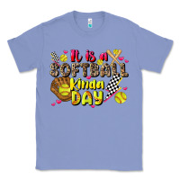 Colony Blue it is a softball kinda day Classic Tee - JahusDesignShop