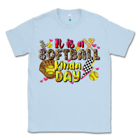 Dusty Blue it is a softball kinda day Classic Tee - JahusDesignShop