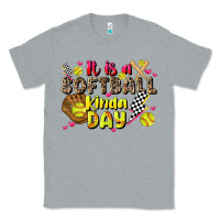 Heather Grey it is a softball kinda day Classic Tee - JahusDesignShop