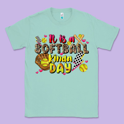 It Is A Softball Kinda Day Classic Tee Designed By Jahusdesignshop