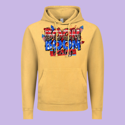 Boom Boom Baby Vintage Hoodie Designed By Zillion Design Studio