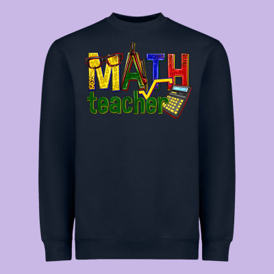 Math Teacher Heavyweight Sweatshirt Designed By Texasbilliewilder