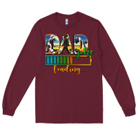 Burgundy dad joke loading Long Sleeve Tee - AdoDesignShop