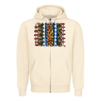 Sandshell usa army pattern brushstroke Zipper Hoodie - Artiststas