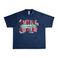 Navy auntie like mom only cooler Urban Heavy Tee - Zillion Design Studio
