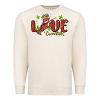 Sandshell mardi gras love crawfish Premium Sweatshirt - MaliasSmallBusiness