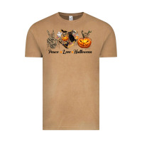 Peace Love Halloween Vintage Tee | Teevron