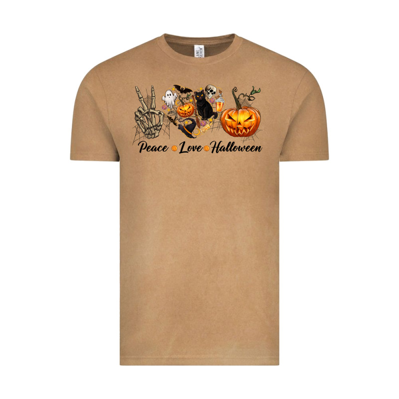 Peace Love Halloween Vintage Tee by texasbilliewilder | Teevron
