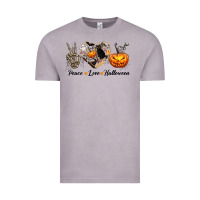Vintage Zinc Peace Love Halloween Vintage Tee - texasbilliewilder