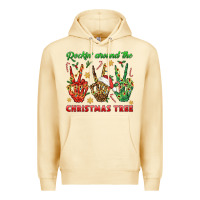 Pina Colada Rockin' Around The Christmas Tree Premium Hoodie - BundleAndBundleShop
