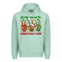 Seafoam Rockin' Around The Christmas Tree Premium Hoodie - BundleAndBundleShop