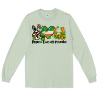 Matcha peace love st patricks Long Sleeve Tee - AdoDesignShop