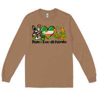 Toasted Coconut peace love st patricks Long Sleeve Tee - AdoDesignShop