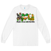 White peace love st patricks Long Sleeve Tee - AdoDesignShop