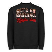 Black it s a baseball kinda day Heavyweight Sweatshirt - Zillion Design Studio