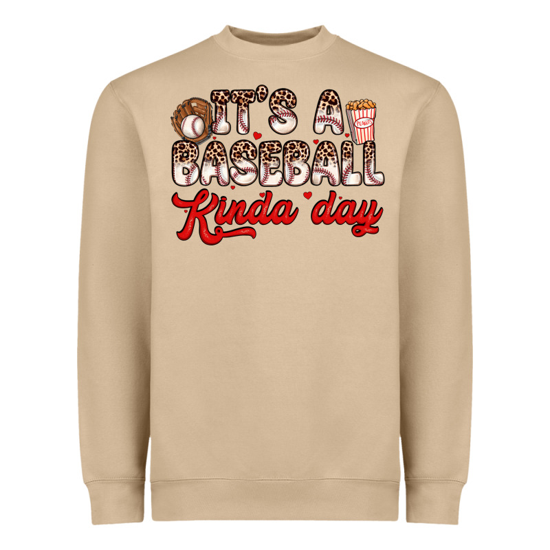 It S A Baseball Kinda Day Heavyweight Sweatshirt by Zillion Design Studio | Teevron