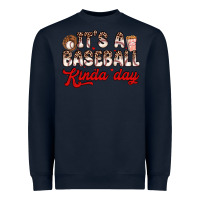Navy it s a baseball kinda day Heavyweight Sweatshirt - Zillion Design Studio