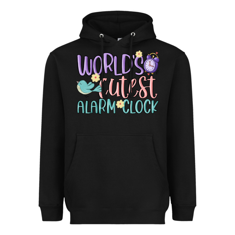 World's Cutest Alarm Clock Heavyweight Hoodie by MaliasSmallBusiness | Teevron