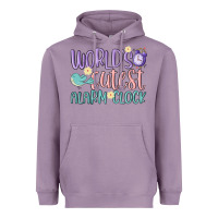 Lavender world's cutest alarm clock Heavyweight Hoodie - MaliasSmallBusiness