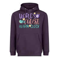 Plum world's cutest alarm clock Heavyweight Hoodie - MaliasSmallBusiness
