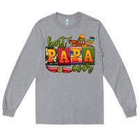 Heather Grey best papa ever Long Sleeve Tee - AdoDesignShop