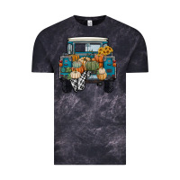 Cloud Black pumpkin truck Vintage Tee - RanaPortraitStore
