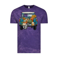 Cloud Purple pumpkin truck Vintage Tee - RanaPortraitStore