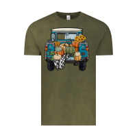 Vintage Olive pumpkin truck Vintage Tee - RanaPortraitStore