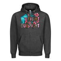 Charcoal Heather her fighting is our fight Zipper Hoodie - AdoDesignShop