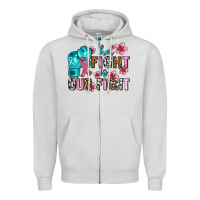 Dove Grey her fighting is our fight Zipper Hoodie - AdoDesignShop
