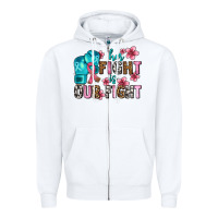 White her fighting is our fight Zipper Hoodie - AdoDesignShop