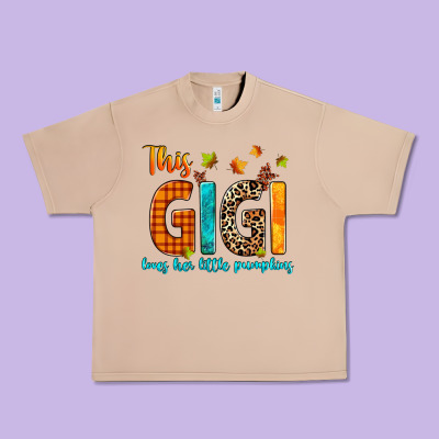 This Gigi Loves Her Little Pumpkins Urban Heavy Tee Designed By Texasbilliewilder