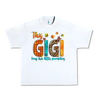 White this gigi loves her little pumpkins Urban Heavy Tee - texasbilliewilder