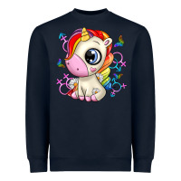 Navy unicorn Heavyweight Sweatshirt - Zillion Design Studio