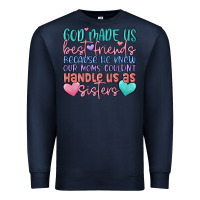 Navy god made us best friend Premium Sweatshirt - MaliasSmallBusiness