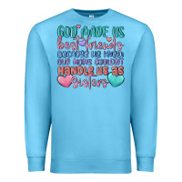 Ocean Blue god made us best friend Premium Sweatshirt - MaliasSmallBusiness