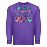Purple god made us best friend Premium Sweatshirt - MaliasSmallBusiness