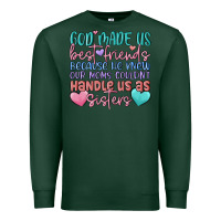 Sports Green god made us best friend Premium Sweatshirt - MaliasSmallBusiness