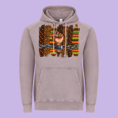 Vintage Hoodie black history brushstroke