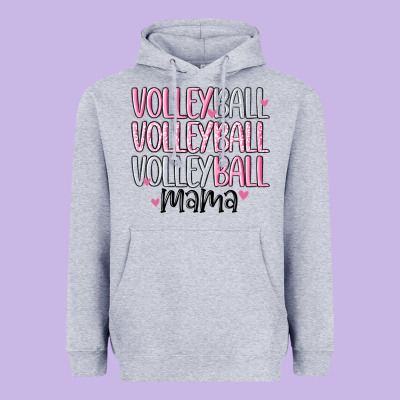 Volleyball Mama Heavyweight Hoodie Designed By Maliassmallbusiness