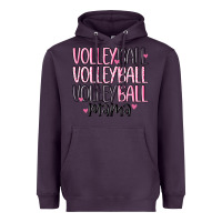 Plum volleyball mama Heavyweight Hoodie - MaliasSmallBusiness