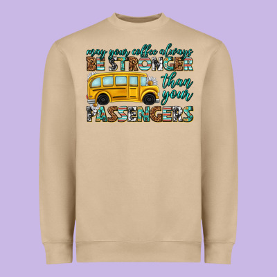 May Your Coffee Always Heavyweight Sweatshirt Designed By Texasbilliewilder