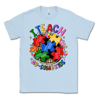 Dusty Blue i teach au some kids Classic Tee - JahusDesignShop